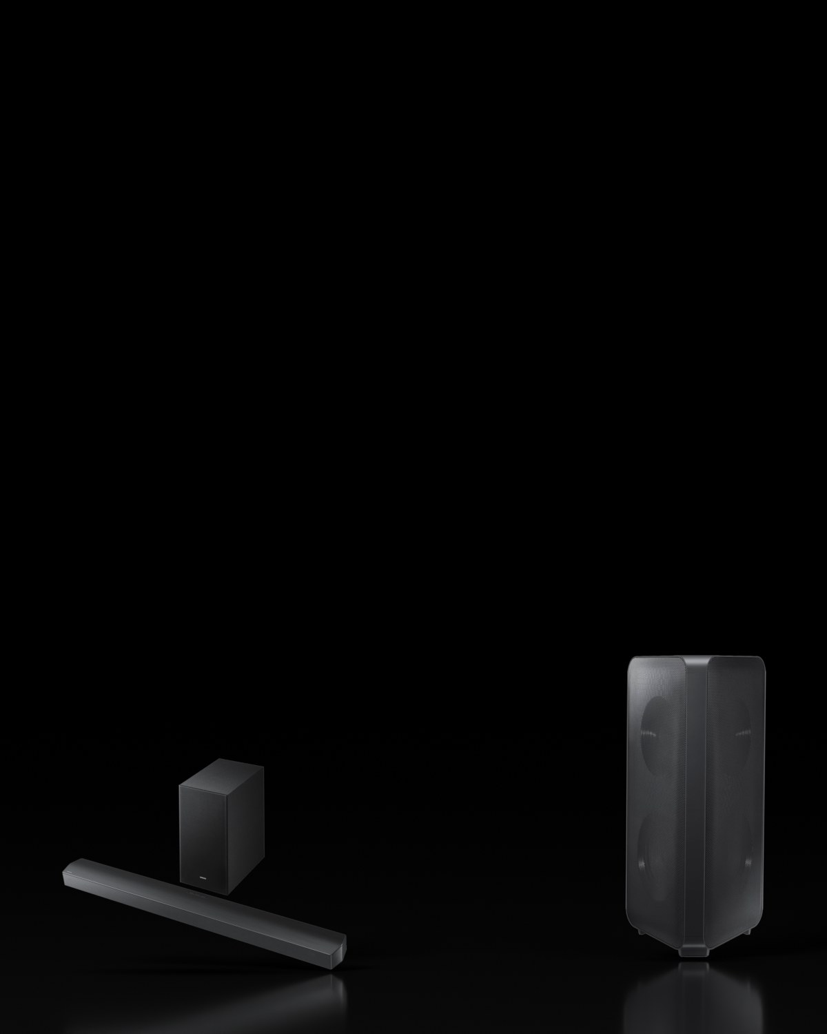 Sound that fills the room.