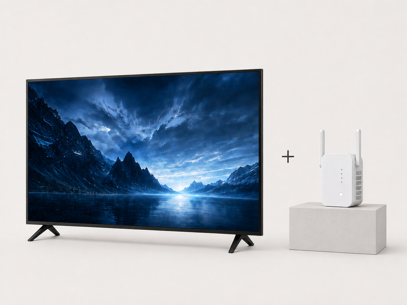 43" Smart TV + Free WiFi Extender