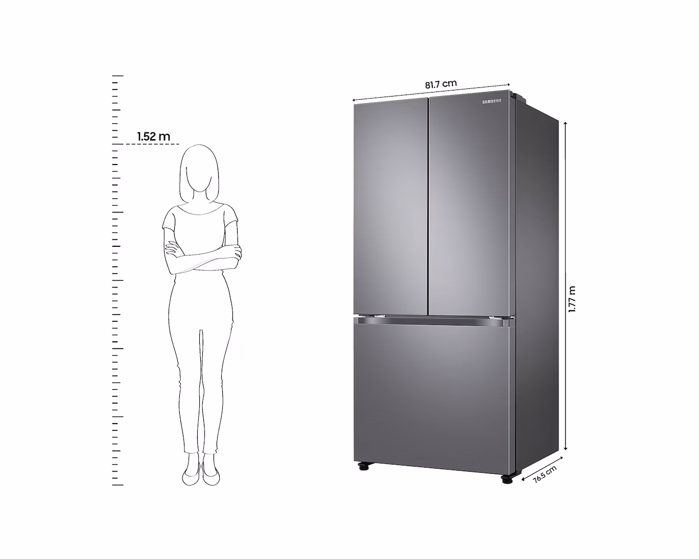 Samsung 550L 4-Door Flex Refrigerator (RF55CG9040S9FE)