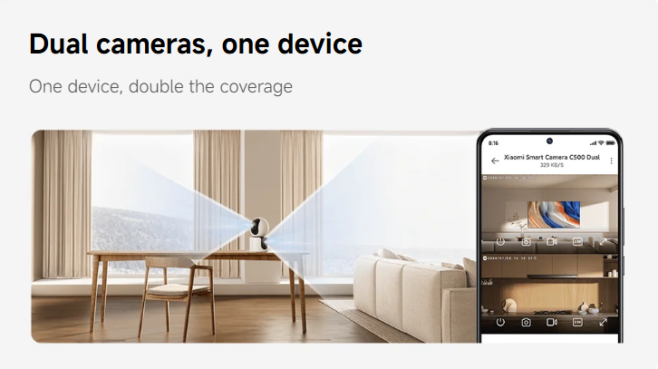 Xiaomi Smart Camera C500 Dual 2