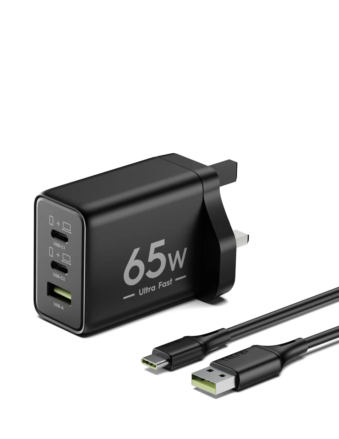 CHARGER 3 PORTS TYPE-C TO TYPE-C