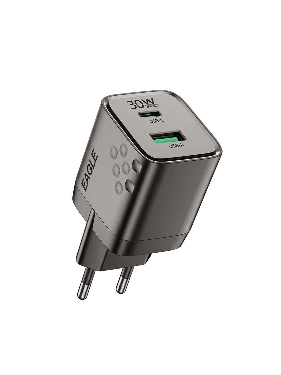 Eagle PD 30W USB-C & USB-A Multi Port Fast Charging Adapter